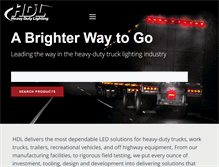 Tablet Screenshot of heavydutylighting.com